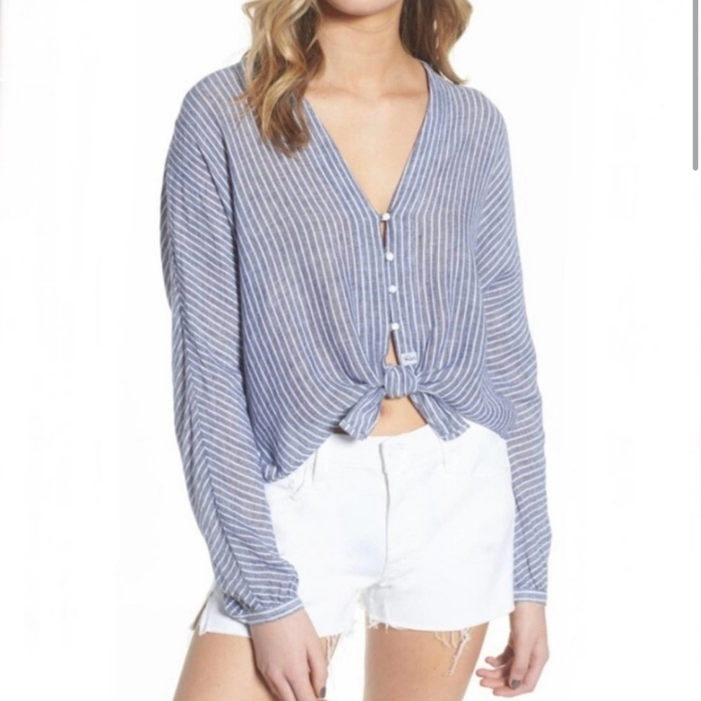 Rails Tie Waist Sloane Blouse